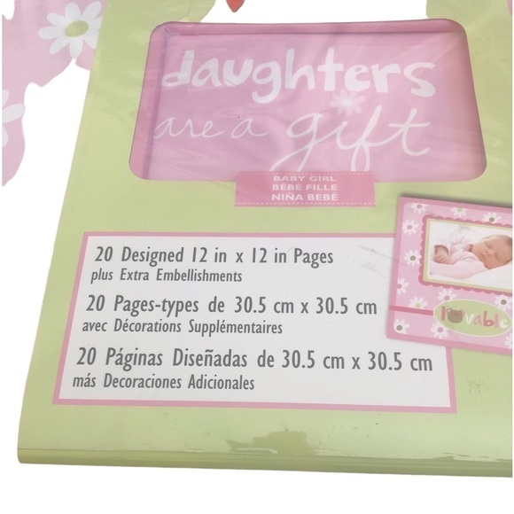 Sandra Magsamen Scrapbook Complete Baby Girl Pink Daisies 20 Pages Stickers Pink - Picture 16 of 16